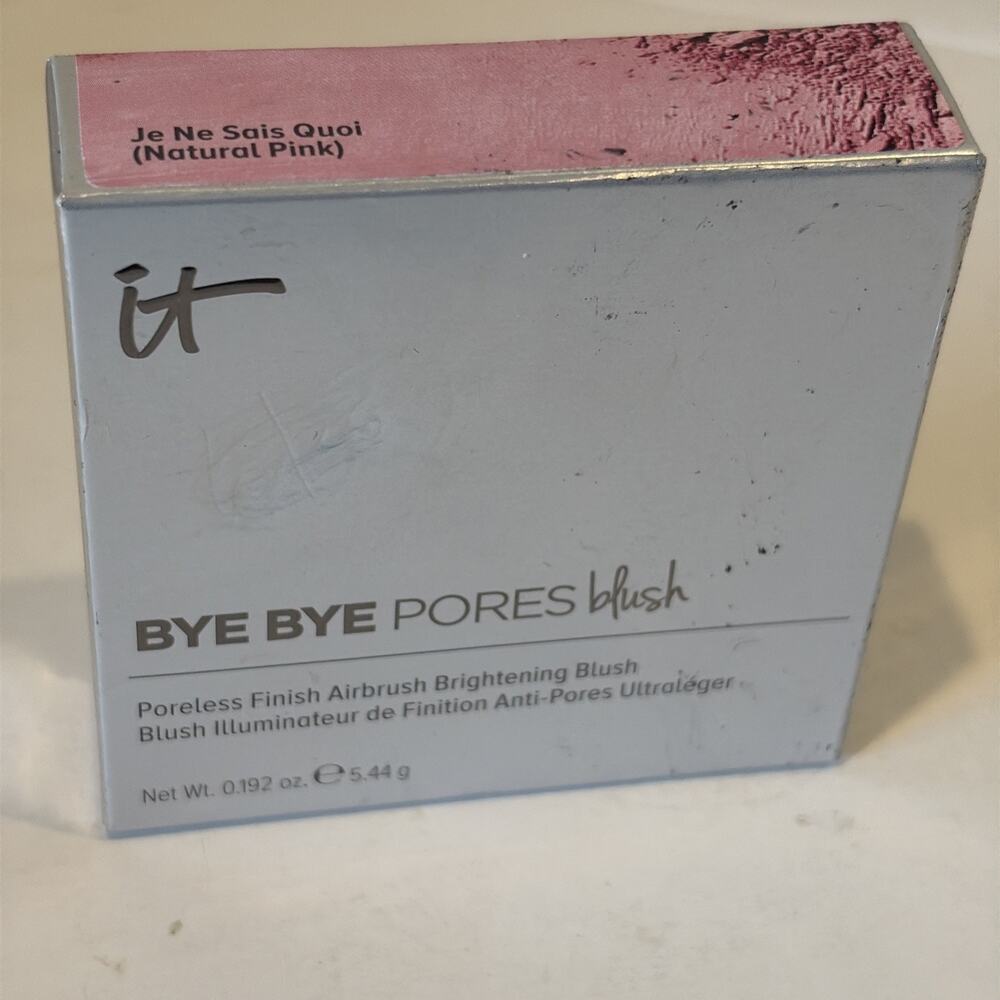 It Cosmetics Bye Bye Pores Blush Je Ne Sais Quoi ( Natural Pink) 0.192 oz NIB